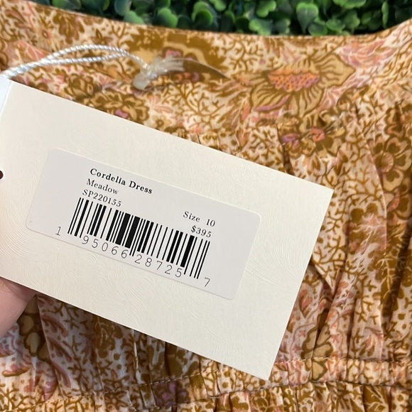 NWT ULLA JOHNSON Cordelia Dress in Meadow Size 10 - Picture 5 of 11